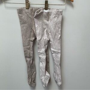H & M set of wooly-type tights, NWOT, 18 month-2T size, oatmeal & taupe colors
